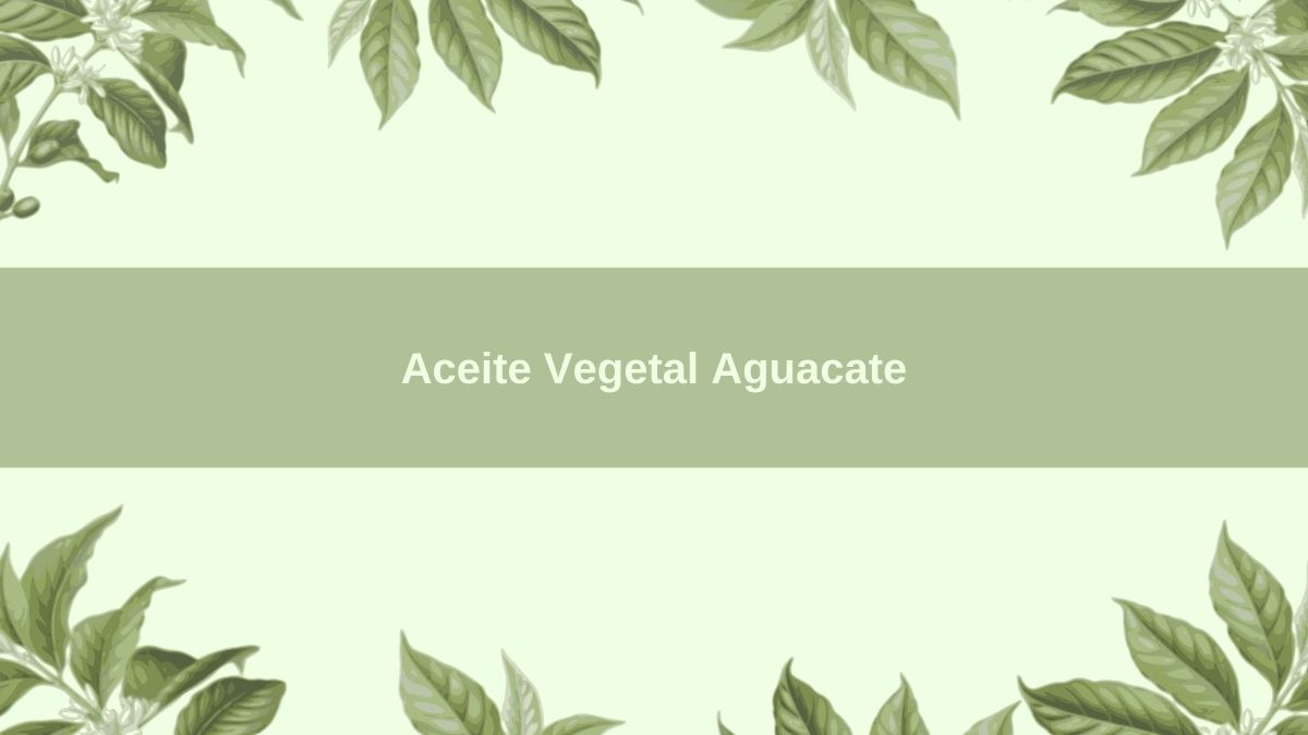 Aceite vegetal BIO Aguacate