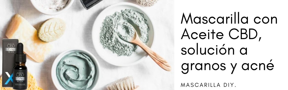 Mascarilla para el acné con CBD